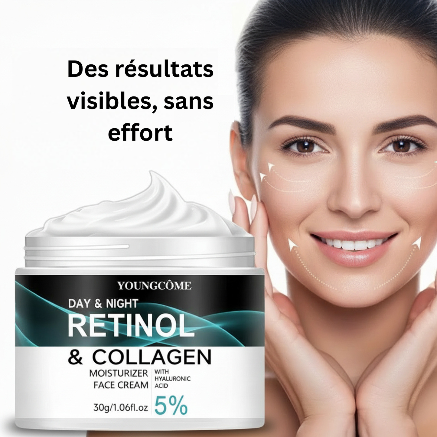 NAYMIA™ Crème au Rétinol – Élasticité et Éclat de la Peau