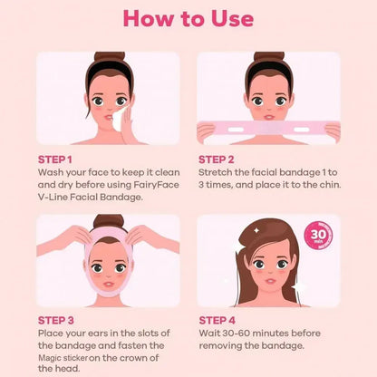 NAYMIA™ Bande de Modelage Visage – Chin Slimming & V-Line Lift Réutilisable