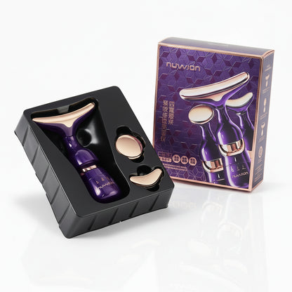 NAYMIA™ Appareil de Massage Visage 3-en-1 – Soin Visage, Cou et Contour des Yeux