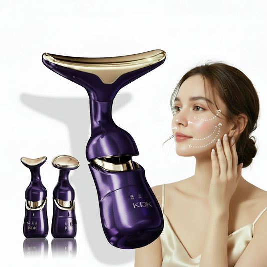 NAYMIA™ Appareil de Massage Visage 3-en-1 – Soin Visage, Cou et Contour des Yeux